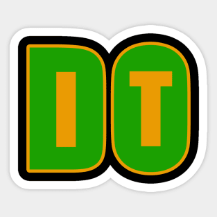 Do it Motivational Saying, Jamaican Colors Sticker